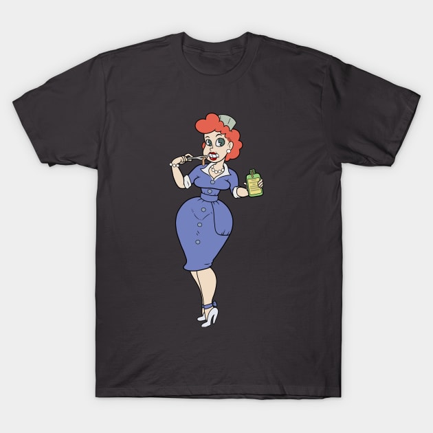 Vitameatavegamin Girl in Color T-Shirt by TheSuperAbsurdist
